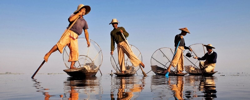 Oneleg Rowing Boat Inle